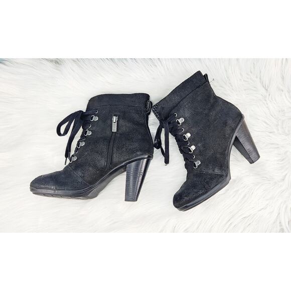 Kenneth Cole Reaction Fun Hunt Womens Leather Casual Boots, Black, 6.5 - Picture 8 of 16